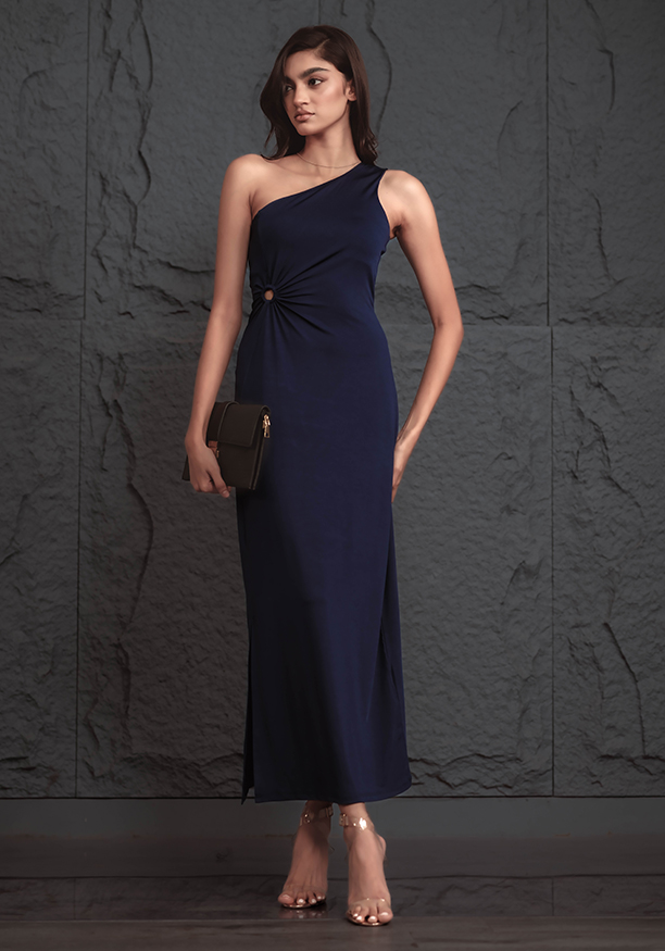TIA ONE-SHOULDER DRESS